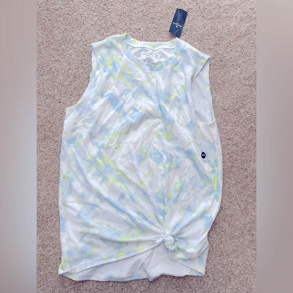 NWT Abercrombie Kids Pastel Tie-Dye Muscle Tank Top 15/16